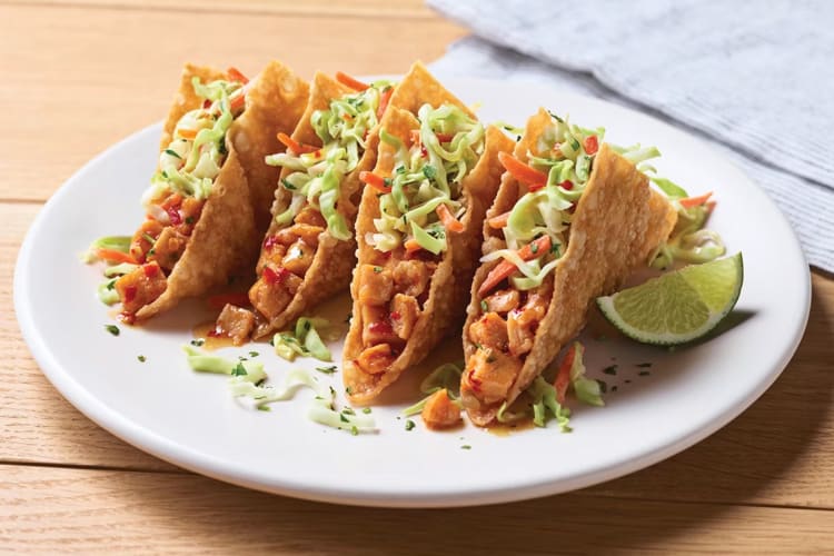 Add some cheese to the wonton tacos to create the applebees secret menu item