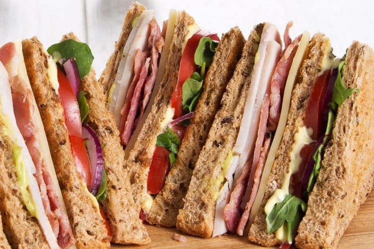 The Triple Club sandwich is a savory Belfast food