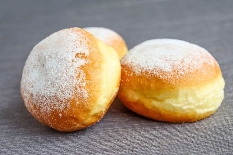 A German jam doughnut.