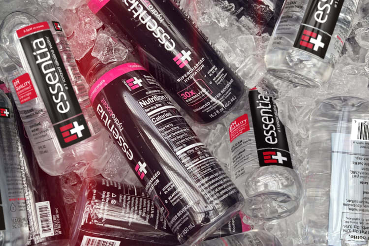 Essentia is one of the healthiest, best bottled water brands.