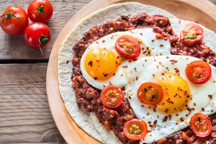 Huevos Rancheros or Ranch Style Eggs.