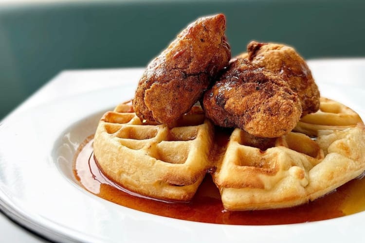 The chicken and waffles are one of the best breakfast in Calgary