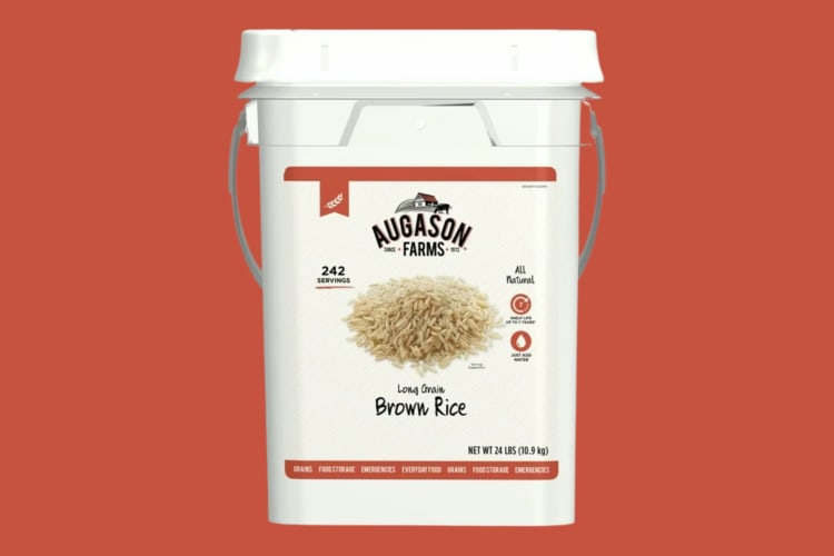 Augason Farms offers one of the best brown rice options 
