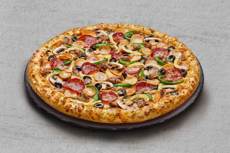 The ExtravaganZZa is one of the best Domino's pizzas for those who want a combination of meat and vegetables