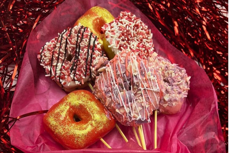 Bouque of square donuts
