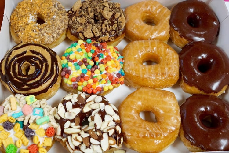 Donuts featuring Chips Ahoy, Trix, Fruity Pebbles, Lucky Charms and Crunch Berries
