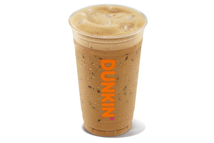 Iced Cappuccino is one of the best Dunkin' iced coffe options