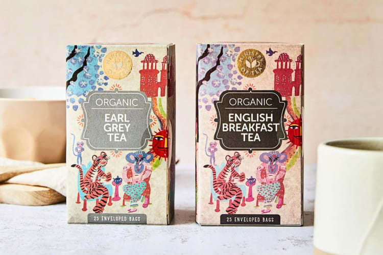 Two Ministry of Tea boxes, one Earl Grey and the other English Breakfast