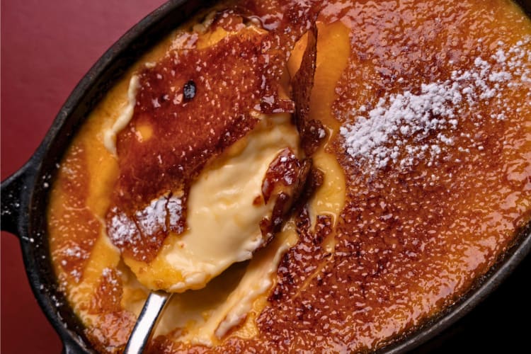 A classic French dessert is crème brûlée.