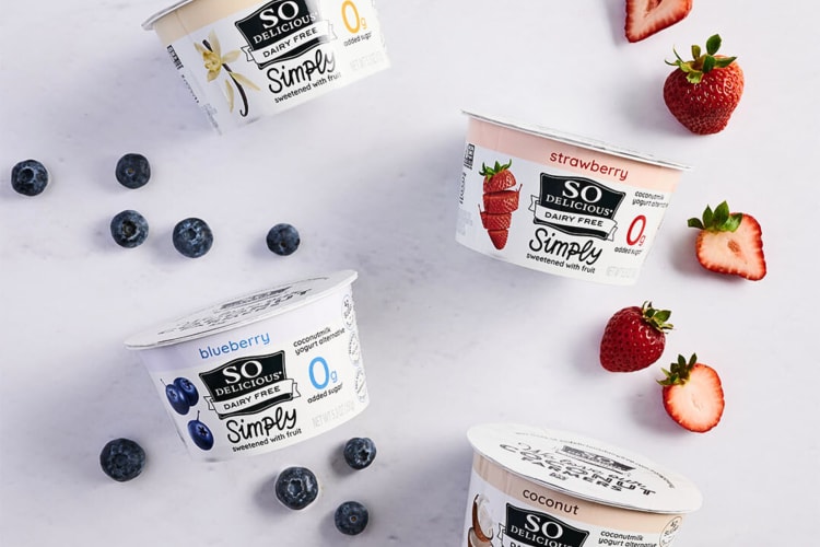 So Delicious makes one of the best low-sugar yogurts that's dairy-free