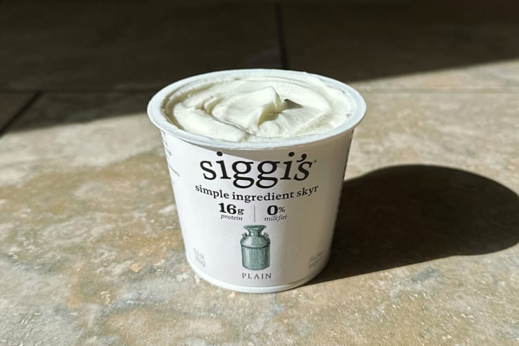 A tub of Siggi's Simple Ingredient Skyr