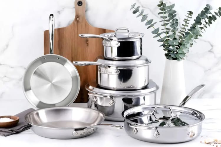 All-Clad offers the best high-end non-stick cookware