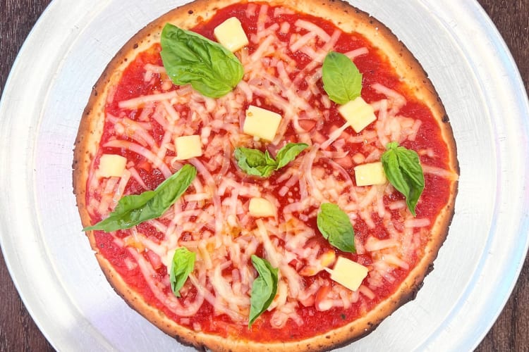 vegan Margherita pizza