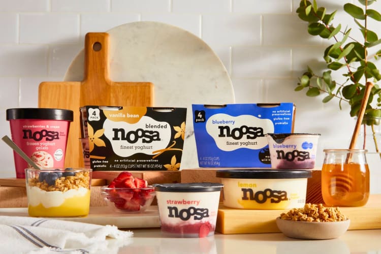 Noosa multipacks of yogurt.
