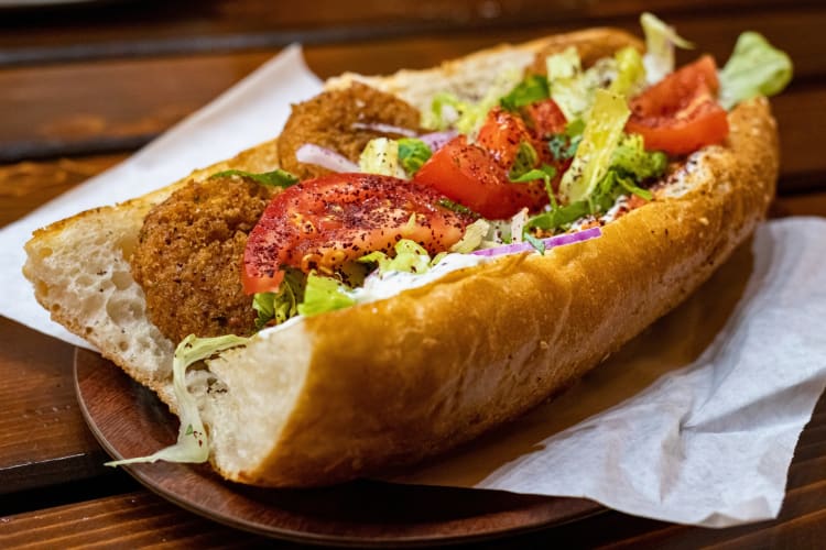 Spicy falafel sub