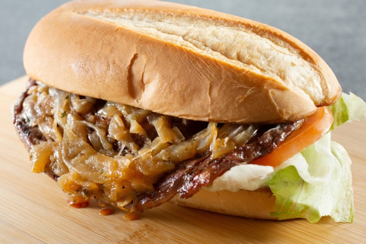 French onion London broil sub