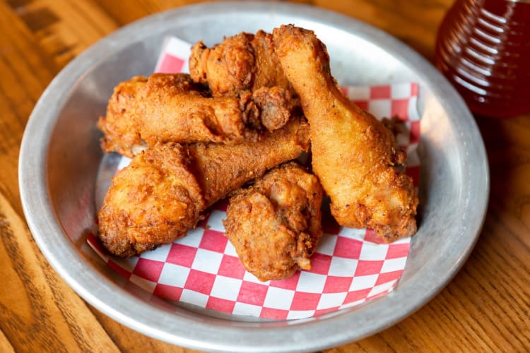 Fried chicken legs are a legendary dish at one of the best restaurants in Indianapolis