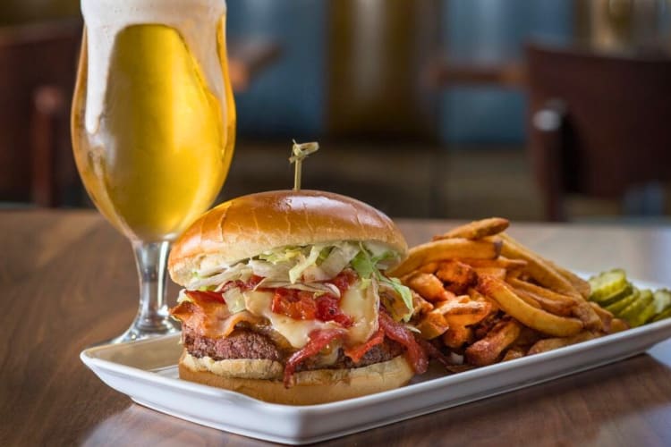 The BRU burger is the signature dish from one of the best restaurants in Indianapolis