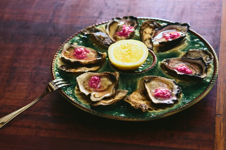 Sydney rock oysters