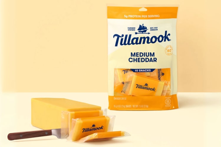 Tillamook Medium Cheddar Cheese Snacks Bars