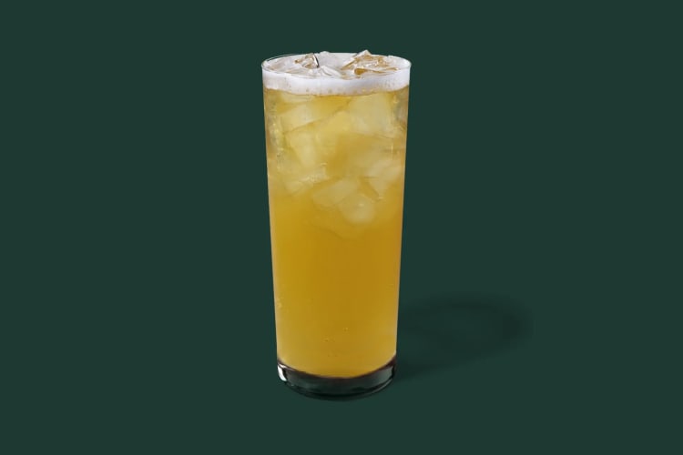 The iced peach green tea is among the best Starbucks orders