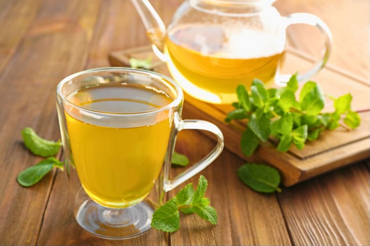 Try lemon balm tea, one of the best teas for sleep.