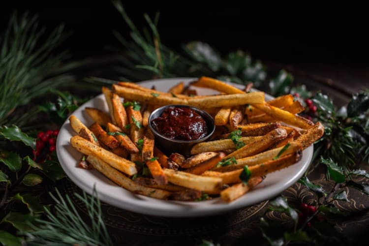 House fries are a perfect appetizer for a birthday dinner in Cleveland