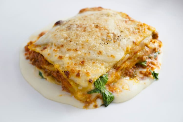 Veneto style lasagna, beef ragù and béchamel