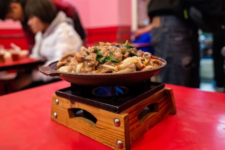 Mongolian hot pot in a restaurant is a great birthday dinner in Portland idea.