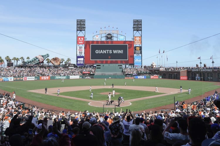 Watching a Giants basbeball game is a fun birthday idea in San Francisco