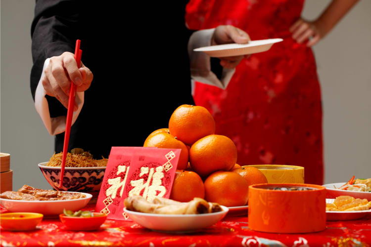 Chinese-themed dinner party