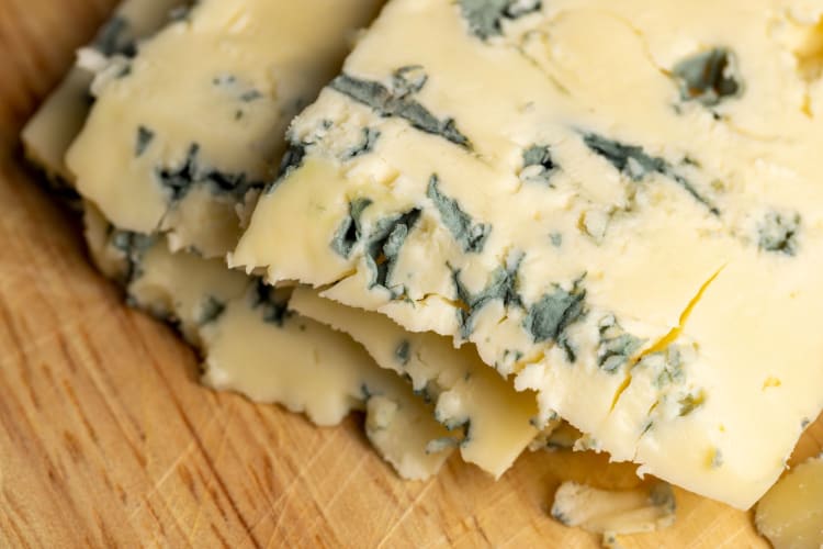 Blue cheese is full of flavour, a great substitute for goat cheese