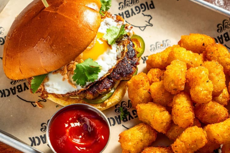 Food from bottomless brunch in NYC.