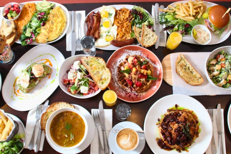 Delicious food from a NYC restaurant.