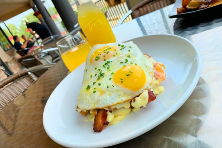 Enjoy the Croque Madame for breakfast in Omaha