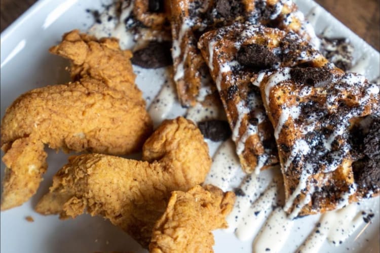 Chicken and waffle with a twist for a different breakfast in Cleveland