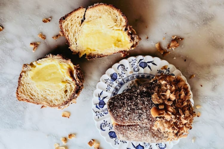 Lemon coconut cruffin is a sweet choice for breakfast in Pittsburgh