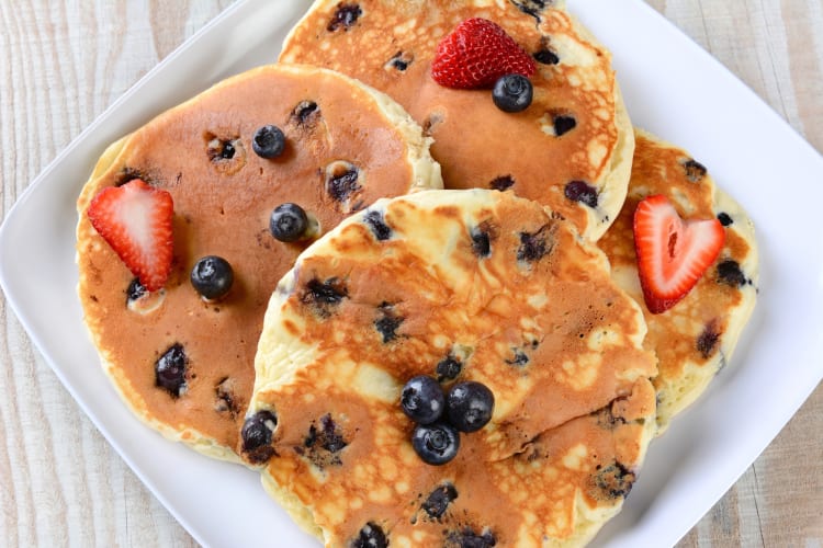 Blueberry pancakes are always a good option for breakfast in Pittsburgh