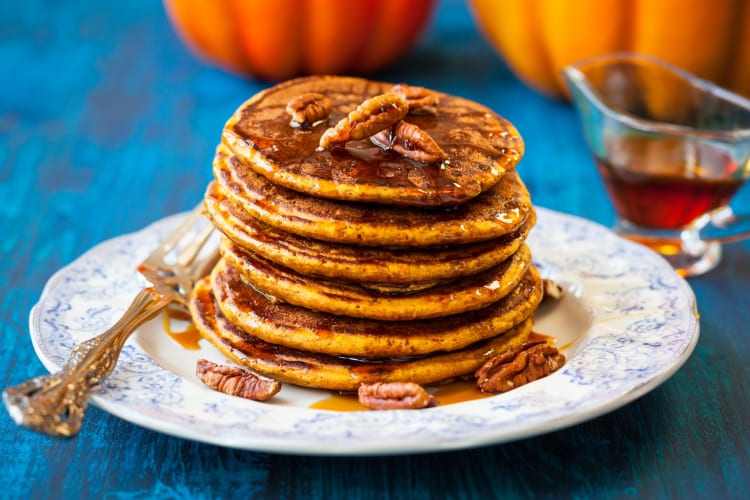 Pecan pancakes are perfect for a sweet breakfast in Portland