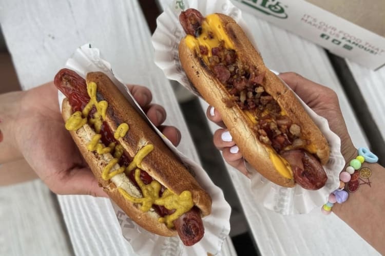 Eating at Nathan’s Hot Dogs is a great Brooklyn date idea for foodies 