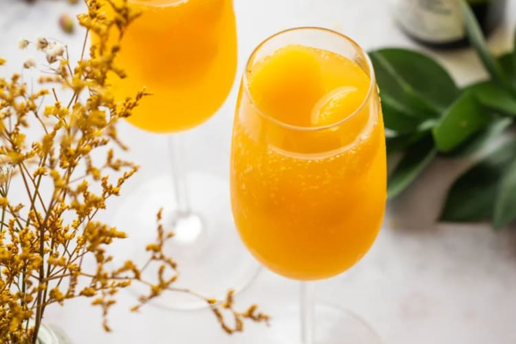 Prosecco mimosas are a great addition to a fun brunch food idea.