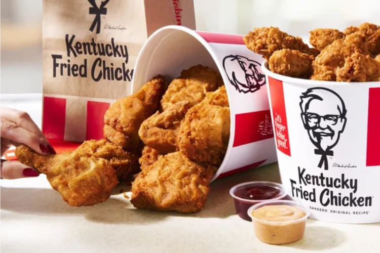 bucket of KFC chicken