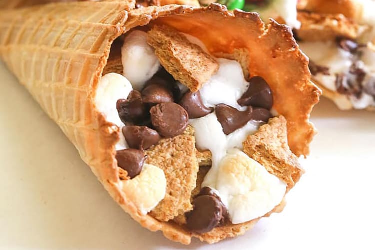 campfire cones are fun halloween desserts