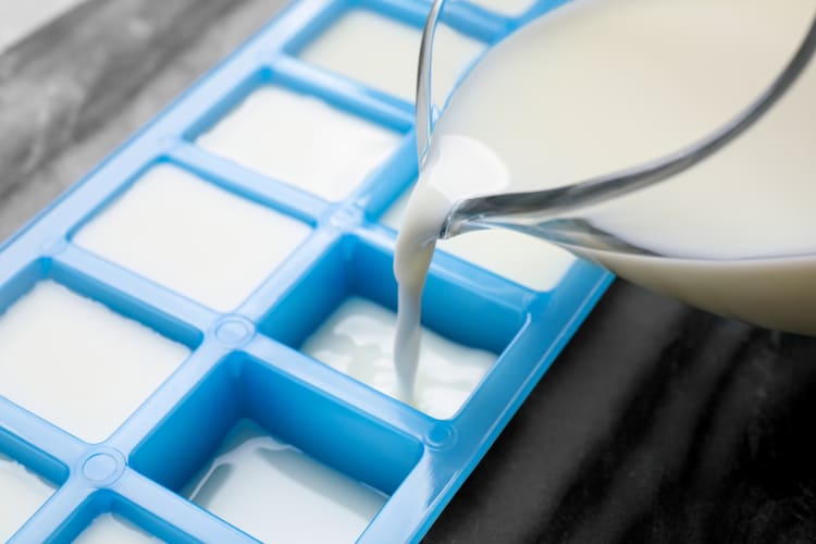 You can freeze buttermilk in an ice cube tray