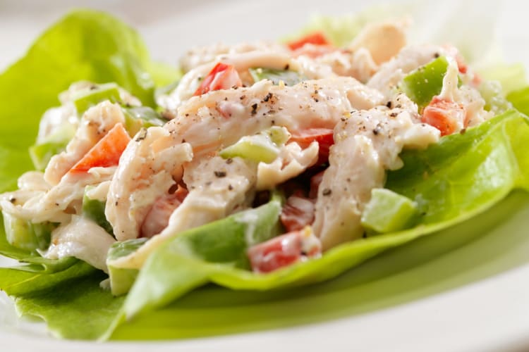 You can freeze chicken salad to make lettuce wraps