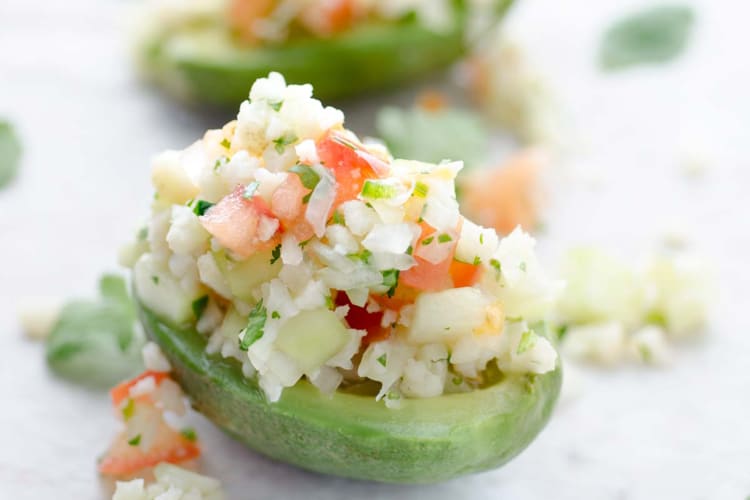 cauliflower ceviche is a bright and refreshing vegan appetizer