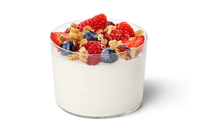 The berry parfait is a sweet Chick-fil-A breakfast item