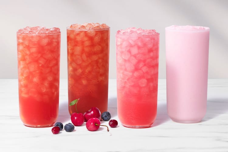 The strawberry lemonade from the Chick-fil-A secret menu is tasty