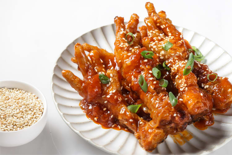 Spicy chicken feet