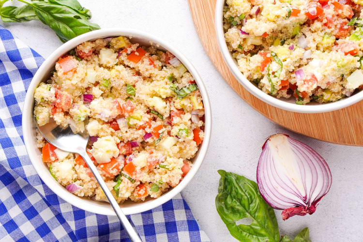 Quinoa salad with feta